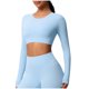 thumbnail image 3 of Sudadera para mujer,Camiseta informal de manga larga con cuello redondo para mujer, con estampado de cuadros suaves, para uso diario, ideal para el hogar, sopatenor, 3 of 9