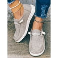 thumbnail image 7 of Women‘s Comfortable Flat Slip-On Solid Color Large Size Holiday Style Sneakers For Casual Sport Style, 7 of 7