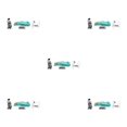 thumbnail image 2 of mmirethe Authentic 1 64 Figures Model Resin Accessories for Creative Play Landscape Style B 5Set, 2 of 6