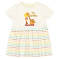 thumbnail image 3 of Inktastic My Grandma Loves Me Giraffe Girls Baby Dress, 3 of 5