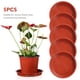 thumbnail image 3 of GOOHOCHY 5 uds maceta redonda placa Base plástico planta platillo bandejas de goteo para interiores y exteriores, 3 of 7