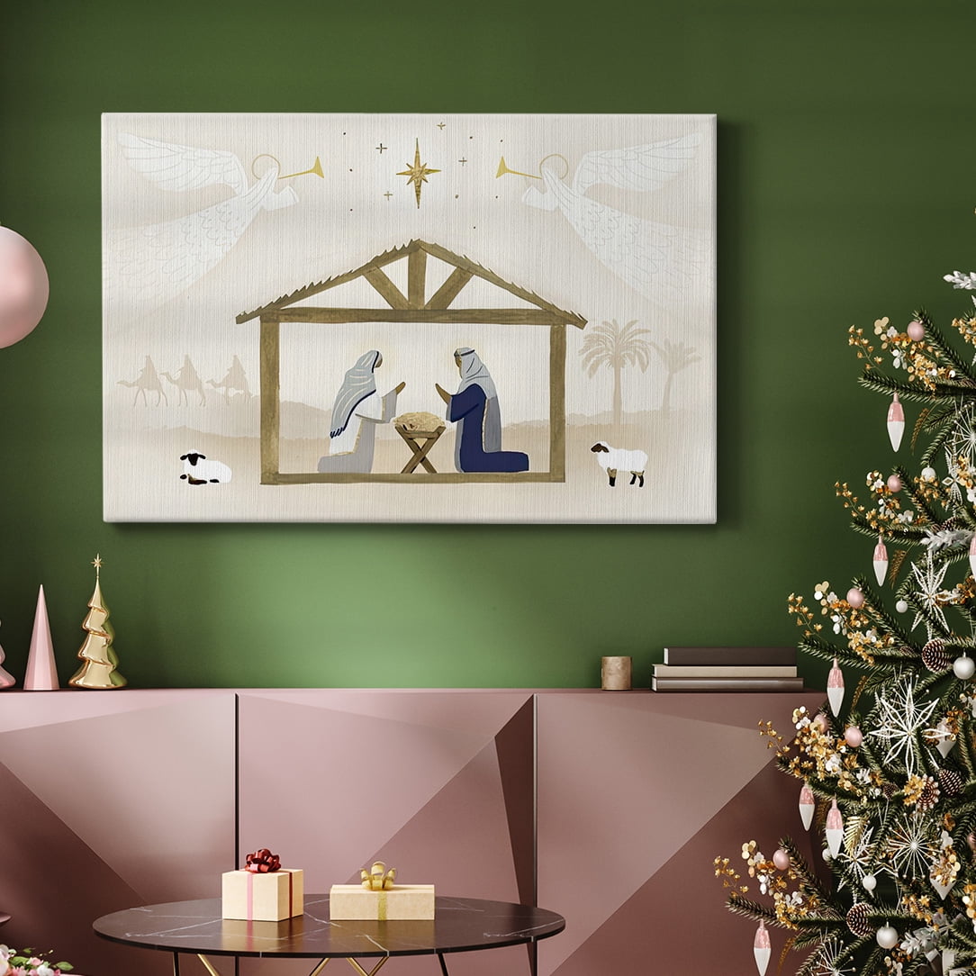 Away in a Manger Collection A- Gallery Wrapped Canvas