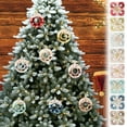thumbnail image 1 of Xihbxyly Colgante de Dona para Árbol de Navidad, Diseño de Glaseado Colorido, Adorno Festivo para Árbol de Navidad, Adorno Navideño Versátil, Estilo Dona Dulce, 8 X 7 X 5 Cm, Juego de 4, 1 of 7