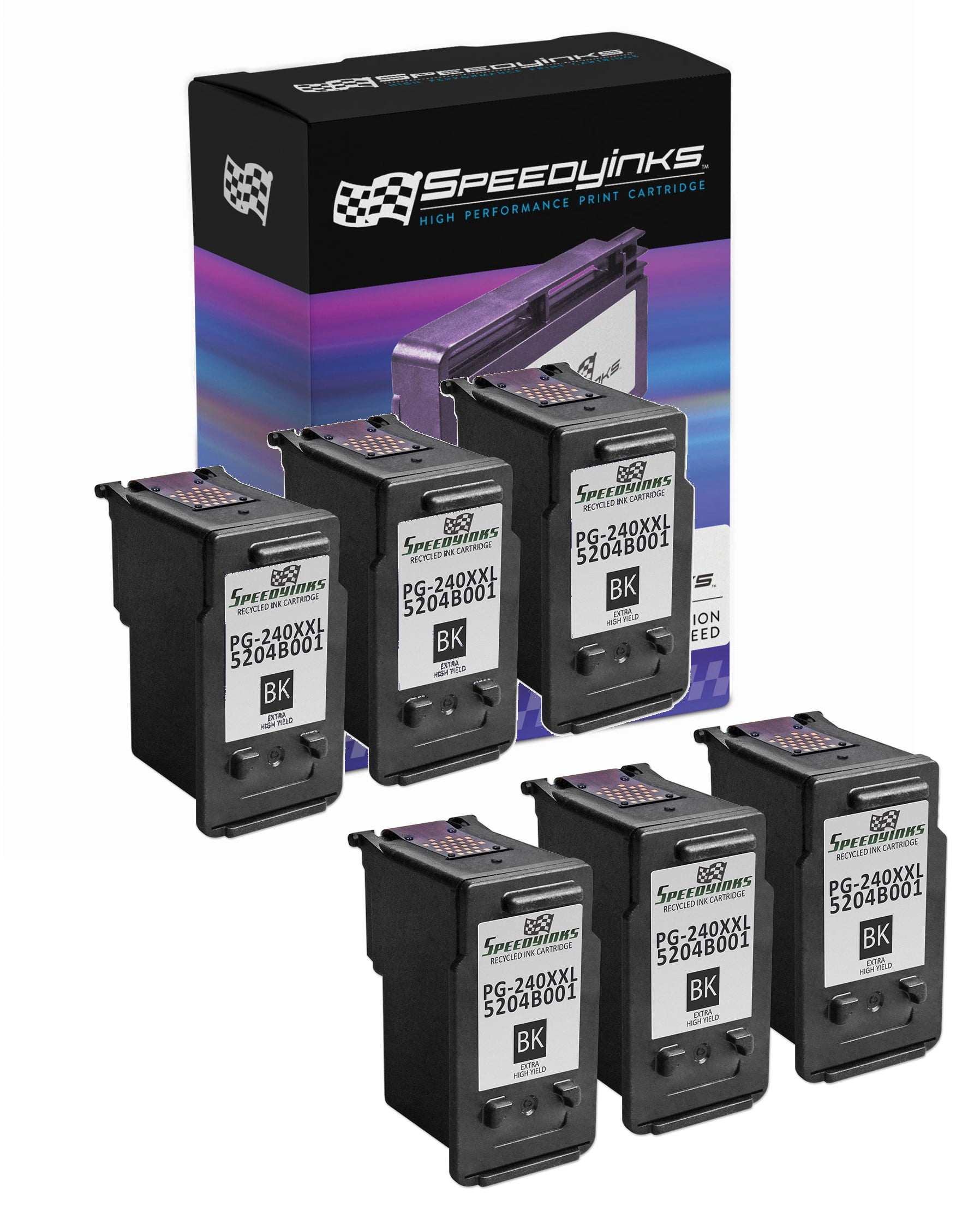 Speedy Remanufactured Inkjet Cartridge Replacement for Canon PG-240XXL 5204B001 Extra High-Yield 