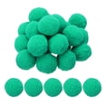 thumbnail image 1 of Pom Poms de 2 pulgadas para manualidades, 20 piezas de pompones para manualidades, bolas esponjosas a granel para sombreros, arte navideño DIY, cian, 1 of 7