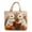 33# B, variant on Large Canvas Quilted Tote Bag for Women, Unique Nature Print Shoulder Handbag for School Work Shopping Travel B One Size