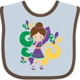 thumbnail image 3 of Inktastic Mardi Gras Girl Girls Baby Bib, 3 of 4