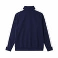 thumbnail image 5 of ZGRBOU Men's Track Jacket Side Striped Long Sleeve Jogging Sweat Casual Zip Up Stand Collar Athletic Top with Pockets, 5 of 5