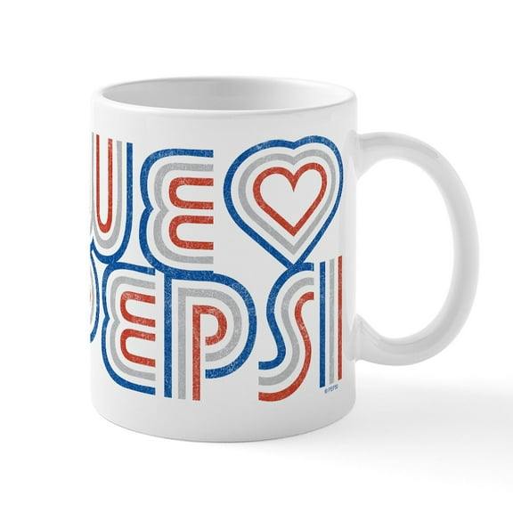 CafePress - We Heart Pepsi - 11 oz Ceramic Mug - Novelty Coffee Tea Cup