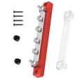 thumbnail image 2 of Single Row Connection Block Car Marine RV Distribution Terminal Block Busbar Red, 2 of 3