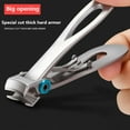 thumbnail image 4 of Nail Clippers for Thick Nails, Extra Wide Jaw Opening Nail Cutter for Hard Toenail, Stainless Steel Fingernail Big Toenail Trimmer, 4 of 7