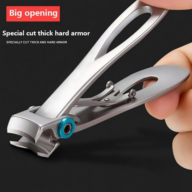 Nail Clippers For Thick Nails - Wide Jaw Opening Oversized Nail Clippers,  Stainless Steel Heavy Duty Toenail Clippers For Thick Nails, Extra Large  Toenail Clippers for Men Seniors Elderly 