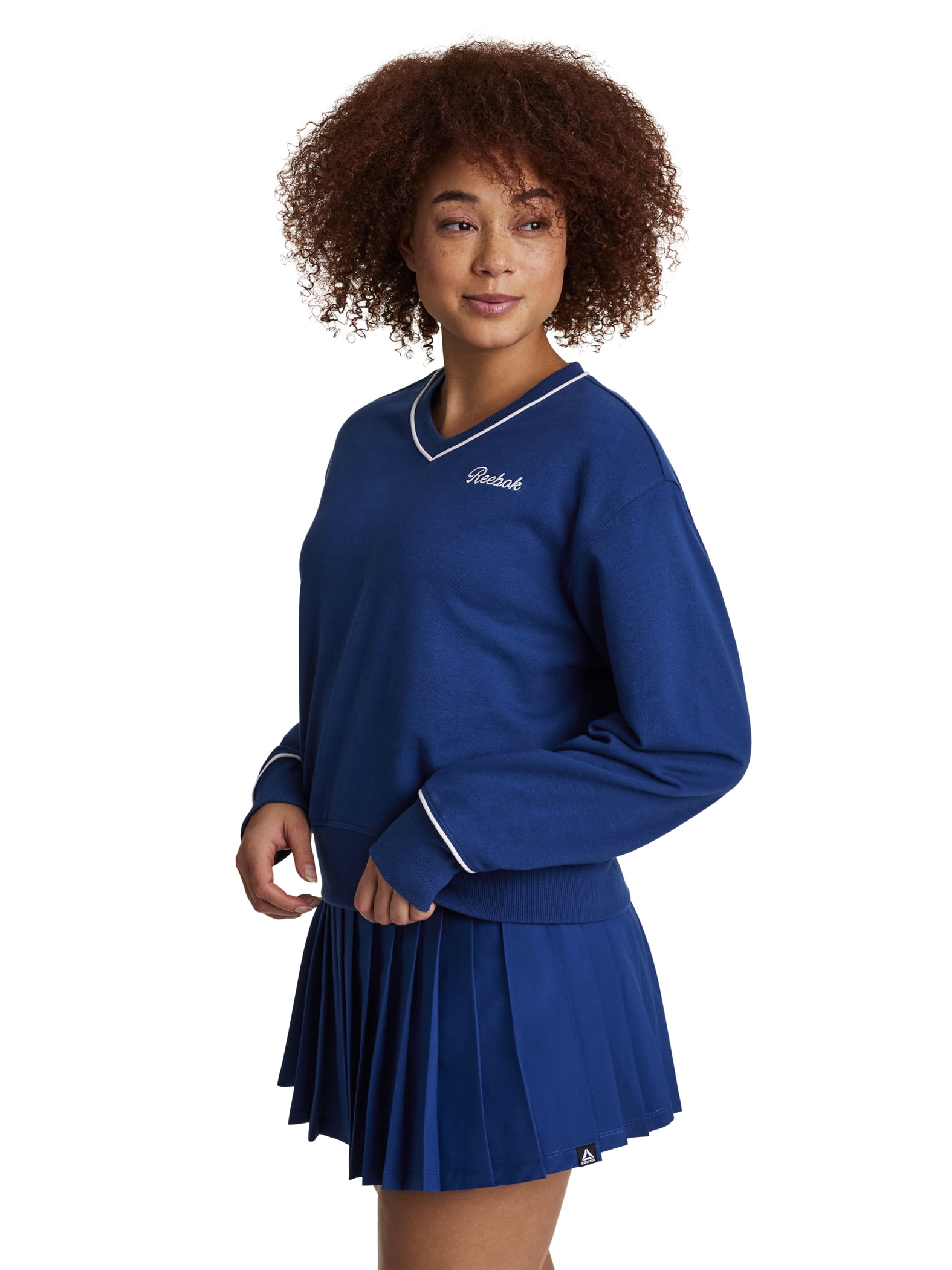Reebok Courtside Oversize Meet & Greet Crew, Sizes XS-4X