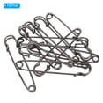 thumbnail image 3 of Uxcell Safety Pins 3.5 Inch Large Metal Sewing Pins Black 10Pcs, 3 of 5