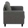 thumbnail image 4 of Furniture of America Alen Fabric Upholstered Track Arm Accent Chair in Gray, 4 of 13