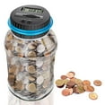 thumbnail image 2 of Tarro de dinero de conteo digital, alcancía grande, alcancía para niños, alcancía de conteo digital, tarro de ahorro de dinero, capacidad para 800, alimentado por 2 pilas AAA (no incluidas) Vhermosa Preescolar, 2 of 8