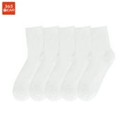 365Wear Men Pima Cotton Sport -Calf Tube Socks No Odor Sweat Absorbant 4 Season Cotton Hosiery 5 Pairs