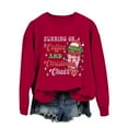 thumbnail image 1 of WEAIXIMIUNG Sweat-Shirt Élégant pour Femmes, Léger, Imprimé Lettres, Manches Longues, 1 of 4