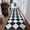 Black/Grey-2.5' x 10' (Rectangular), variant on Checkered Print 2x3 Samall Area Rugs For Entryway Washable Stain Resistant Kitchen Rug Non Slip Ultra Thin Bath Mat Plaid Moroccan Alfombra Bedroom Laundry Sink (brown/black)