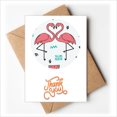 thumbnail image 1 of Flamingo par amante Nota en blanco del sobre de la tarjeta de agradecimiento, 1 of 4