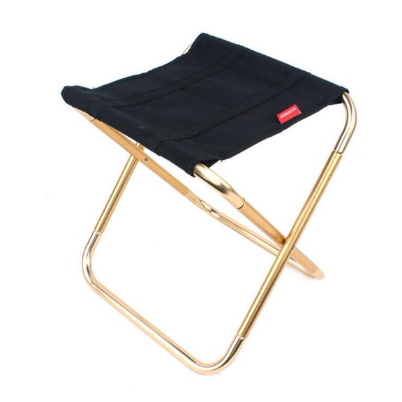 1* Outdoor Folding Chair with Storage Bag, Portable Beach Fishing Stool Camping Picnic Seat