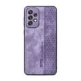 thumbnail image 2 of ELEHOLD Slim Leather Case for Samsung Galaxy A53 5G, Luxury Premium Leather Embossed Pattern Full Body Protection Shockproof Scratch-Resistant Case,Purple, 2 of 8