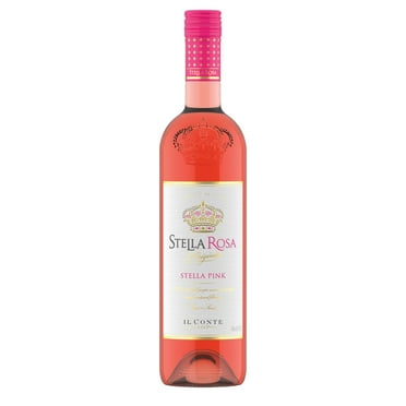 Stella Rosa Stella Pink Semi-Sweet Rose Wine, 750ml Glass Bottle, Piedmont, Italy