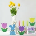 thumbnail image 5 of LAMIRO Easter Bunny Table Wooden Sign Wooden Tulips Tiered Tray Decor Hello Spring Wood Tabletop Decoration for Happy Easter Party Supplies, 5 of 7