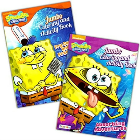 spongebob squarepants coloring book set (2 coloring books)
