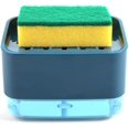 thumbnail image 1 of Dish Soap Dispenser for Kitchen, Innovative Soap Dispenser and Sponge Holder 2 in1, Countertop Soap Pump Dispenser Caddy,(White / Gray / Orange / Blue), 1 of 7