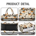 thumbnail image 4 of Large Capacity Tote Bag,Black Cat Pumpkin Halloween Pattern Handbag Fashion Luxury Tote Bag,15.7"x13"x 5.1" Inches,Laptop Compatible, 4 of 6