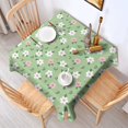 thumbnail image 2 of Pioneer Flower Floral Print Pattern Square Tablecloth, Waterproof Wipeable Spillproof Washable Table Cover for Home Kitchen Party Decor, 42"x42", 2 of 6