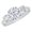 Diamond, variant on 1 to 6 Carat Oval Platinum LAB GROWN Gemstone and LAB GROWN Diamond Engagement Ring (AAAA Heirloom Quality) Diamond Gemstone 1 Carat Size-9