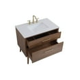 thumbnail image 4 of Elegant Kitchen and Bath 36 inch bathroom vanity in Walnut Brown, 4 of 5