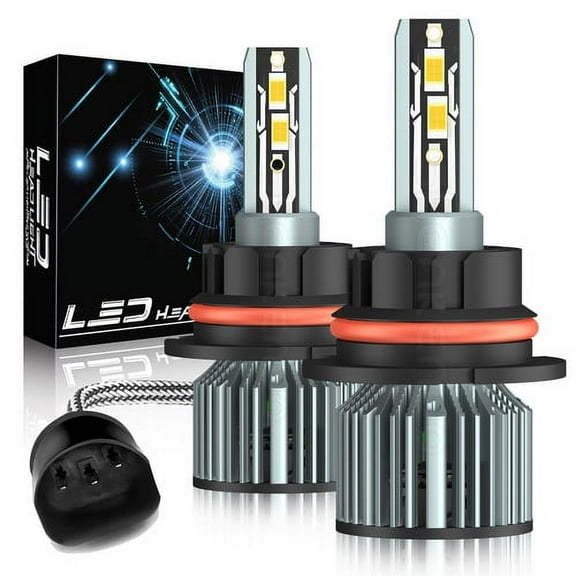 QUAYUB 9007 LED Headlight Bulbs Conversion Kit High Low Beam 6000K Super White