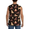 thumbnail image 4 of Daiia Labrador Retriever Dog Printed Men's Tank Tops,Casual Soft Sleeveless Gym Muscle Shirts Bodybuilding Tee-3X-Large, 4 of 8