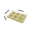 thumbnail image 3 of CasaChic 6 Slot Snack and Fruit Serving Tray, Multi Compartment Plastic Organizer for Party & Home, Easy to Clean & Keep Table Tidy, 3 of 6