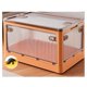 thumbnail image 3 of Caja de Almacenamiento Plegable con Ruedas, Gran Capacidad, Transparente, Apilable, Impermeable, para Usar en Armarios y Organizar el Hogar B, 3 of 5