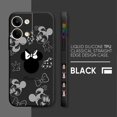 thumbnail image 3 of Case For OPPO RENO 8 7 9 6 7SE 5 4 4SE 4 3 4G 5G PRO PLUS Colour Simple Liquid Silicone Case Anime Cute Mickey Minnie Mouse, 3 of 5