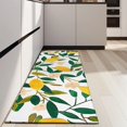 thumbnail image 4 of Yellow Lemon Fruit Flowers White Pattern Kitchen Rug Mat,Kitchen Runner Rugs Non Skid Washable,Decorative Kitchen Floor Mats for Kitchen,Sink,Laundry,17"X47", 4 of 5