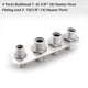 thumbnail image 1 of 4 Port Aluminum Firewall Heater and A/C Bulkhead Inline, 1 of 4