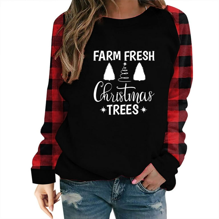 Frostluinai Ugly Christmas Sweaters For Women Funny Printed Plus