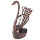 thumbnail image 3 of Cubiertos De Cuchara, Juego De Postre De Cuchara De Acero Inoxidable Seguro, Para Café, Fruta, Hotel, Hogar Cergrey Bronce rojo, 3 of 8
