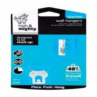 Command Large Picture Hangers, White, Damage-Free Hanging, 4 Pairs