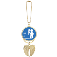 thumbnail image 1 of Spanner Handler Job Art Deco  Fashion Car Keychain Angel Wing Pendant, 1 of 4