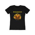 thumbnail image 2 of Flaming Pumpkin Shirt Womens Halloween Shirts Pumpkin Tshirts Womens Halloween Shirts Halloween Clothes for Women, 2 of 6