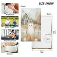 thumbnail image 6 of Yayeee 2 Pack Hand Towels for Bathroom 100% Cotton 16" x 28" Soft Absorbent Kitchen Towel, Cute Halloween Pumpkins, 6 of 7