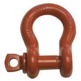 thumbnail image 1 of Screw Pin Anchor Shackles, 3/8 In Bail Size, 1.5 Tons, Orange Paint | Bundle of 2 Each, 1 of 1