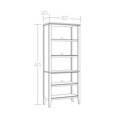 thumbnail image 2 of Sauder Larkin Ledge Engineered Wood 5-Shelf Bookcase in Glacier Oak, 2 of 9