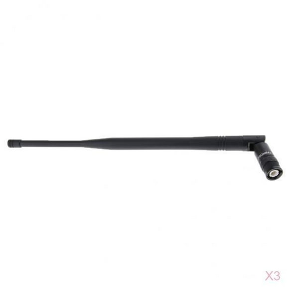 De Micrófono Inalámbrico Duradero De 3 Piezas BNC Accesorio De Micrófono Negro BNC Yuyangstore Antena de micrófono
